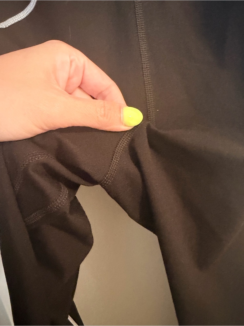 Free People Black High-Rise Leggings with White Piping - Picture 8 of 10